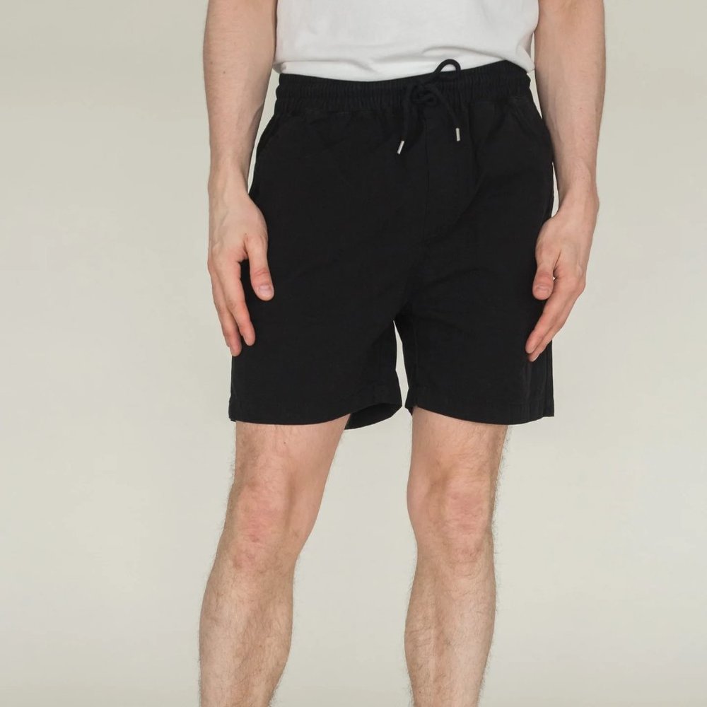 NWT Colourful Standard Men's 100% Organic Cotton Twill Shorts - Black - Medium